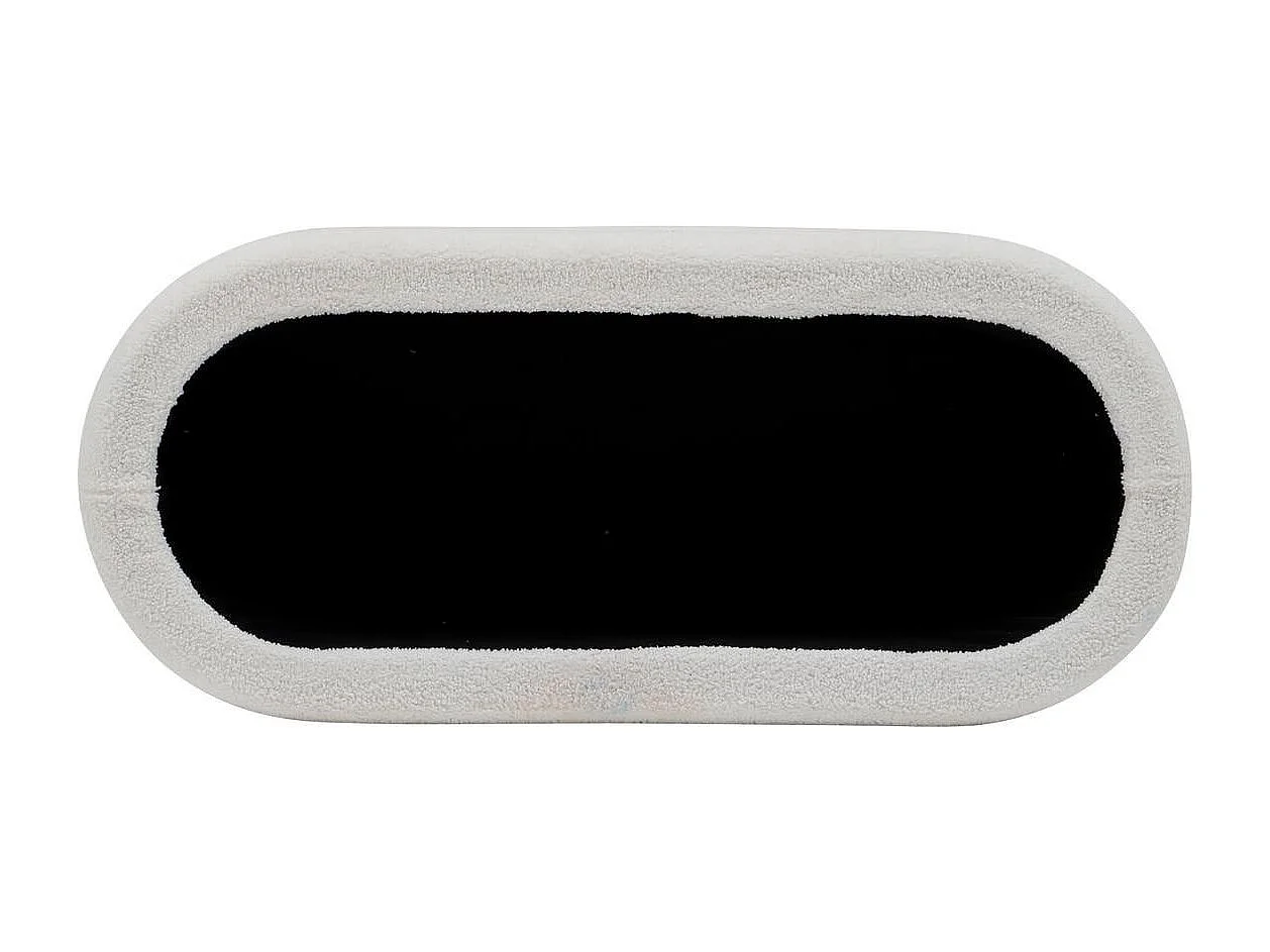 Banc Coffre Bouclette "Giulia" 110cm Blanc