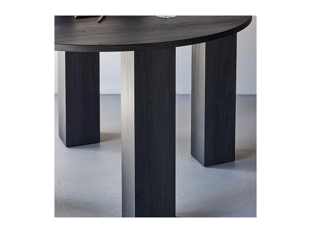 Table à Manger Design "Juno" 120cm Noir