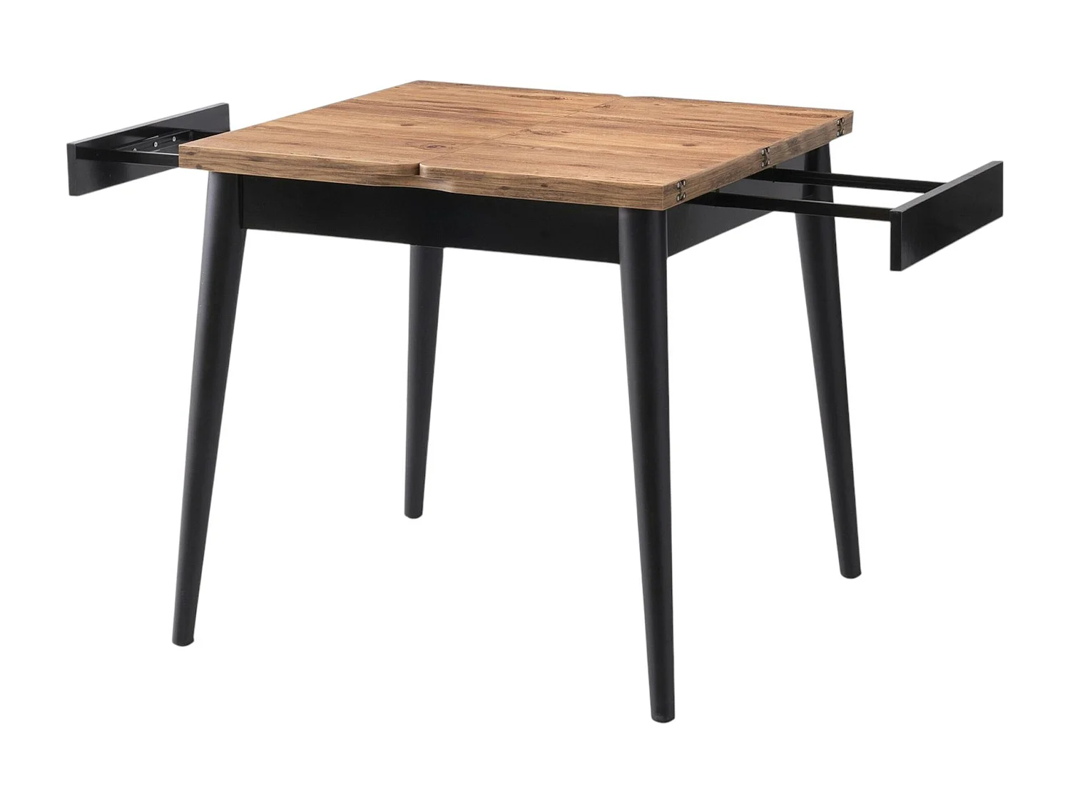 Table de cuisine extensible effet pin 80-160 cm UMEA