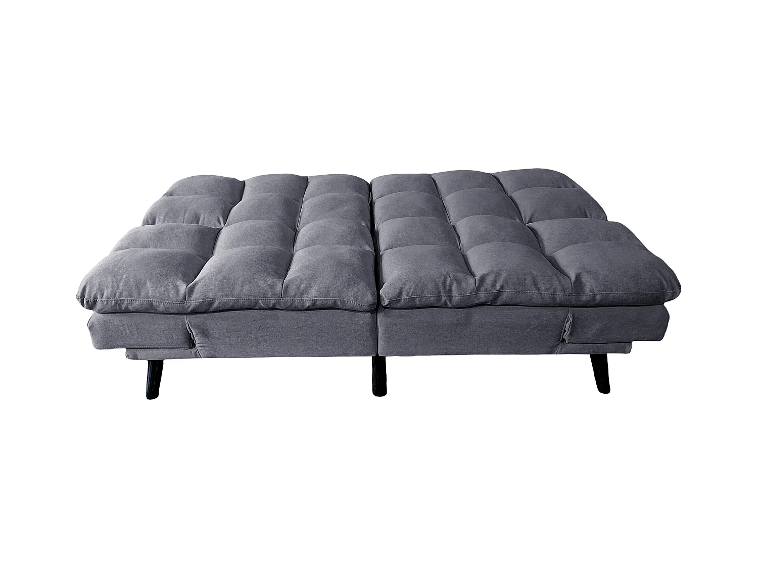 Canapé-lit rembourré ,canapé convertible en Tissu gris - Longueur 183 x Largeur 86,5 x Hauteur 81 cm