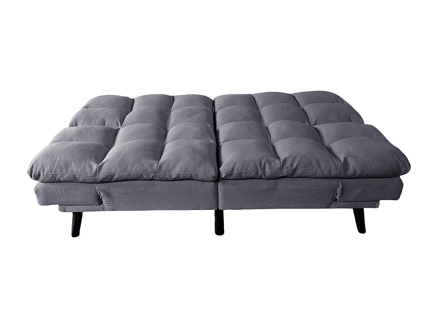 Canapé-lit rembourré ,canapé convertible en Tissu gris - Longueur 183 x Largeur 86,5 x Hauteur 81 cm