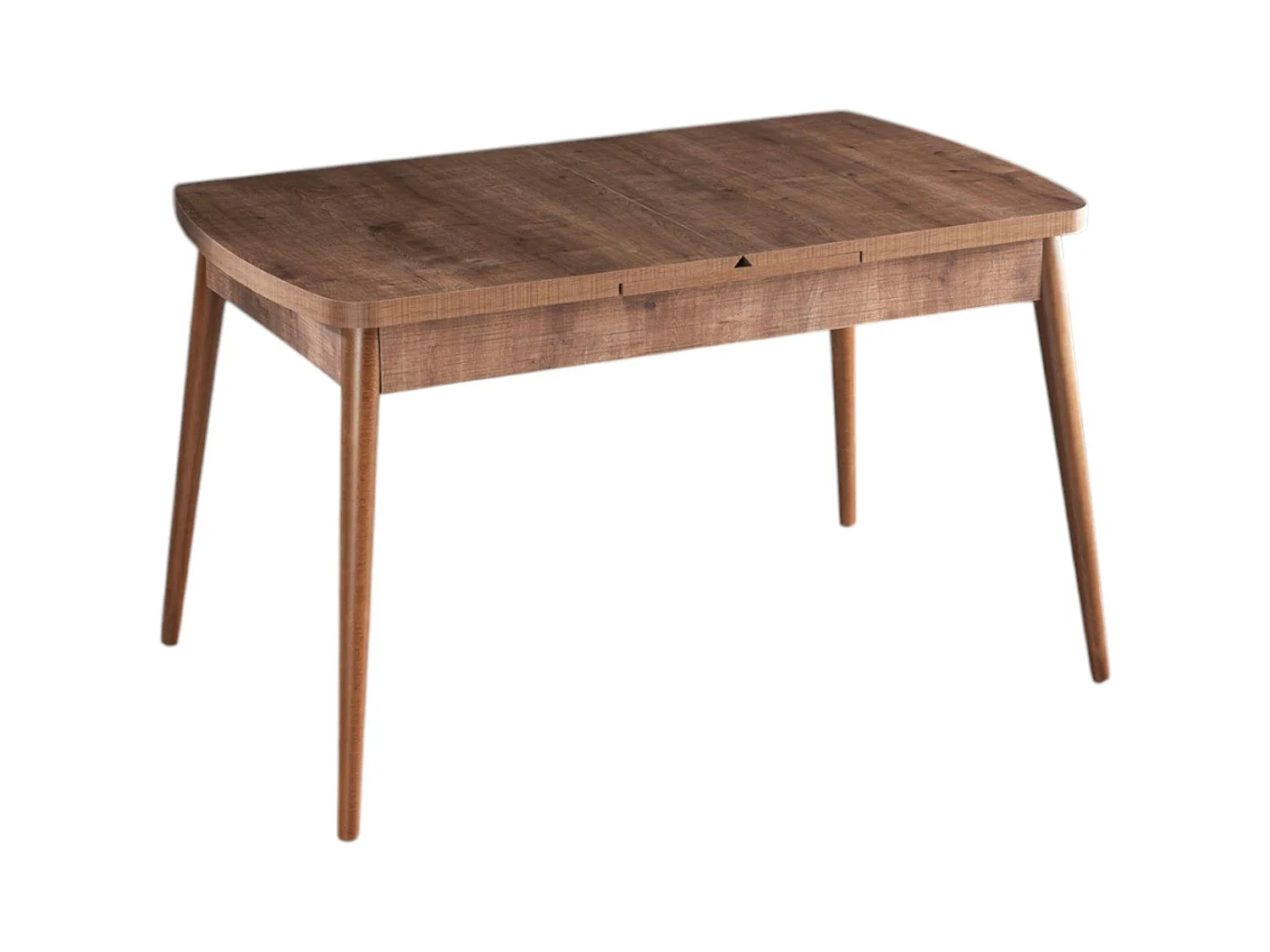 Table à manger extensible effet noyer 132-170 cm LUNOR