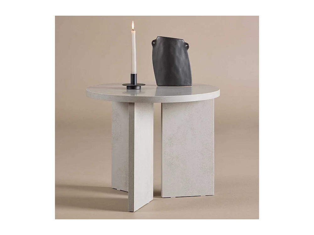 Table Basse Design "Soderhamn" 55cm Gris