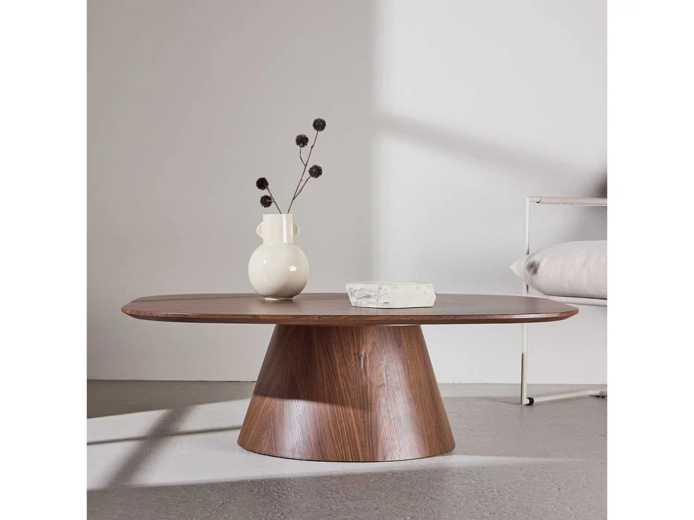 Table Basse Design "Lanzo" 120cm Moka