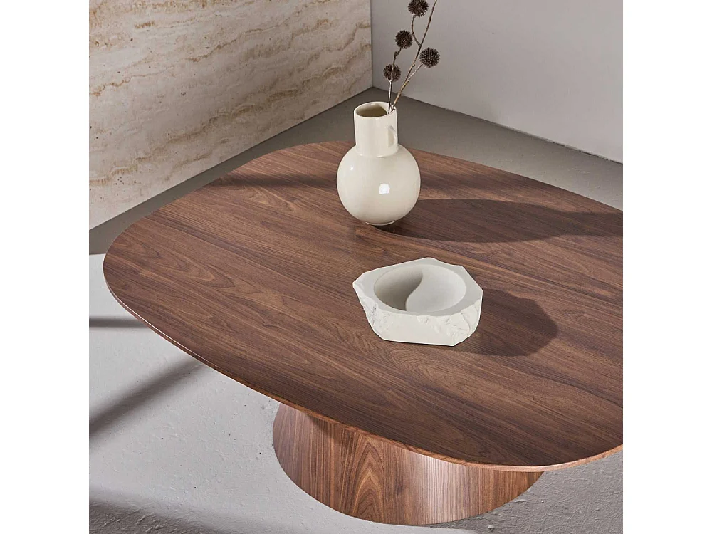 Table Basse Design "Lanzo" 120cm Marron