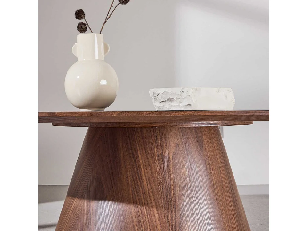 Table Basse Design "Lanzo" 120cm Marron