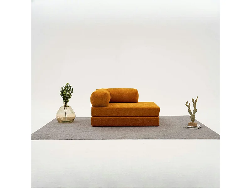 Canapé-lit sans mécanisme rouille, 2 places ALTEA