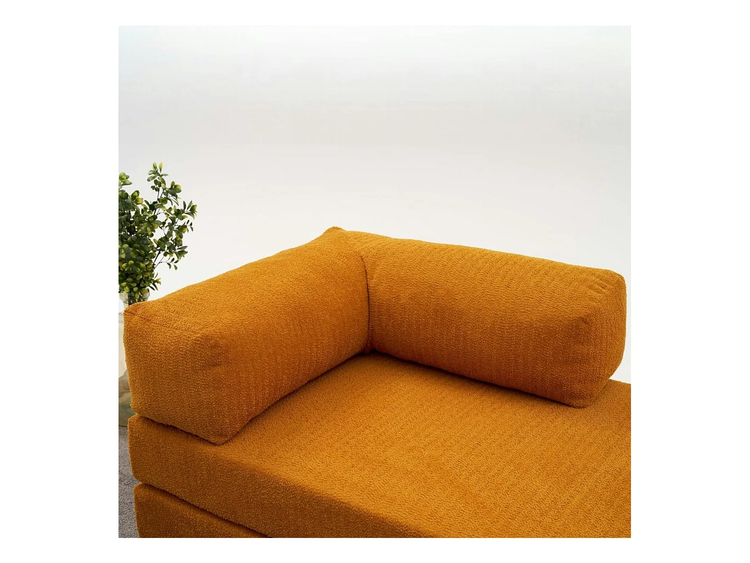 Canapé-lit sans mécanisme rouille, 2 places ALTEA