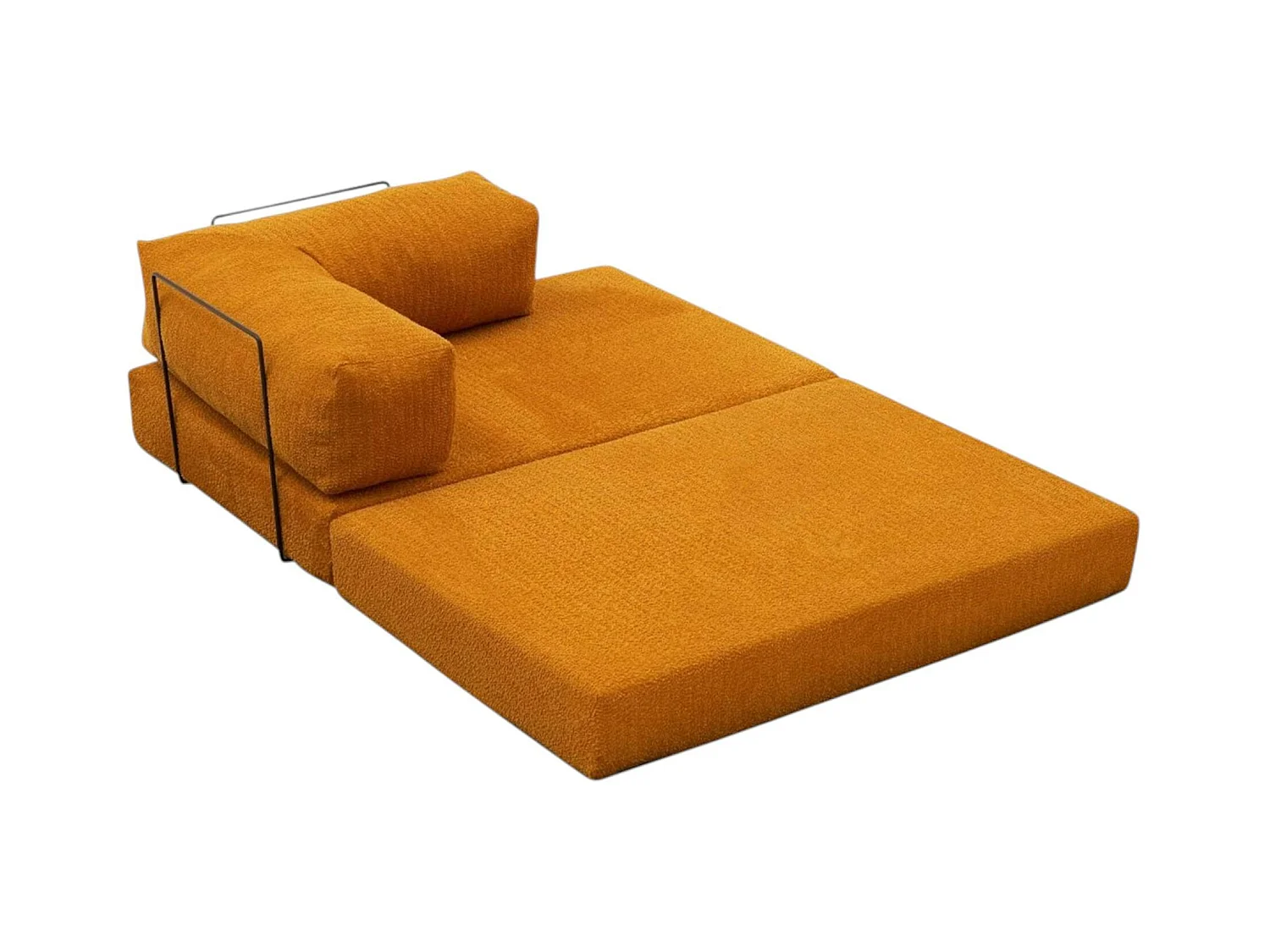 Canapé-lit sans mécanisme rouille, 2 places ALTEA