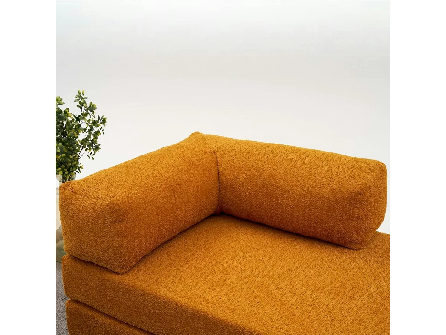 Canapé-lit sans mécanisme rouille, 2 places ALTEA