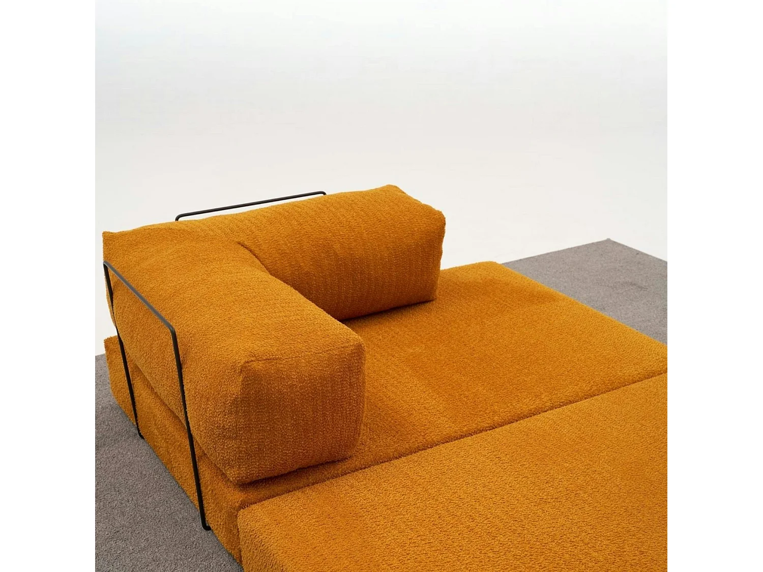 Canapé-lit sans mécanisme rouille, 2 places ALTEA