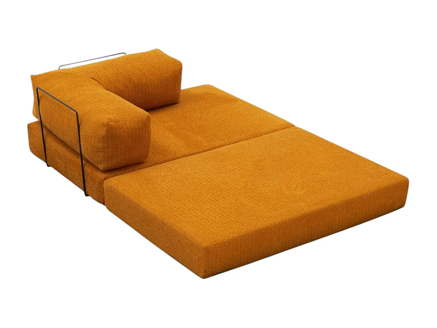 Canapé-lit sans mécanisme rouille, 2 places ALTEA