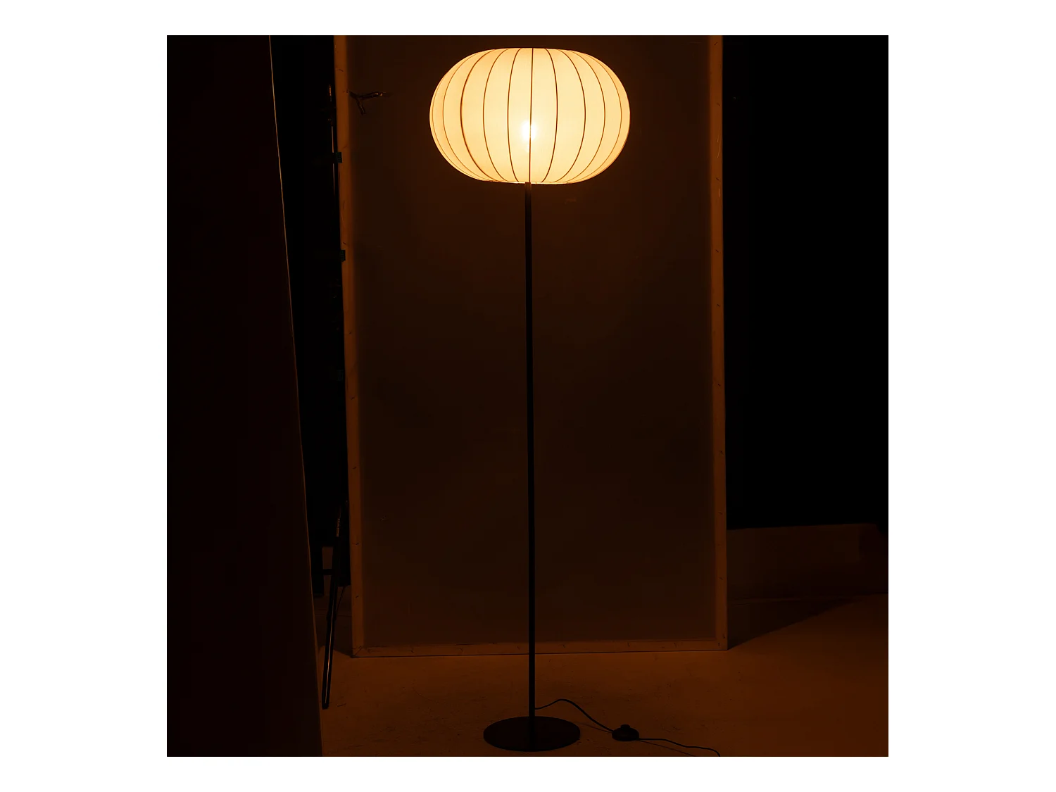 Lampadaire Lanterne en Métal "Shirley" 173cm Blanc