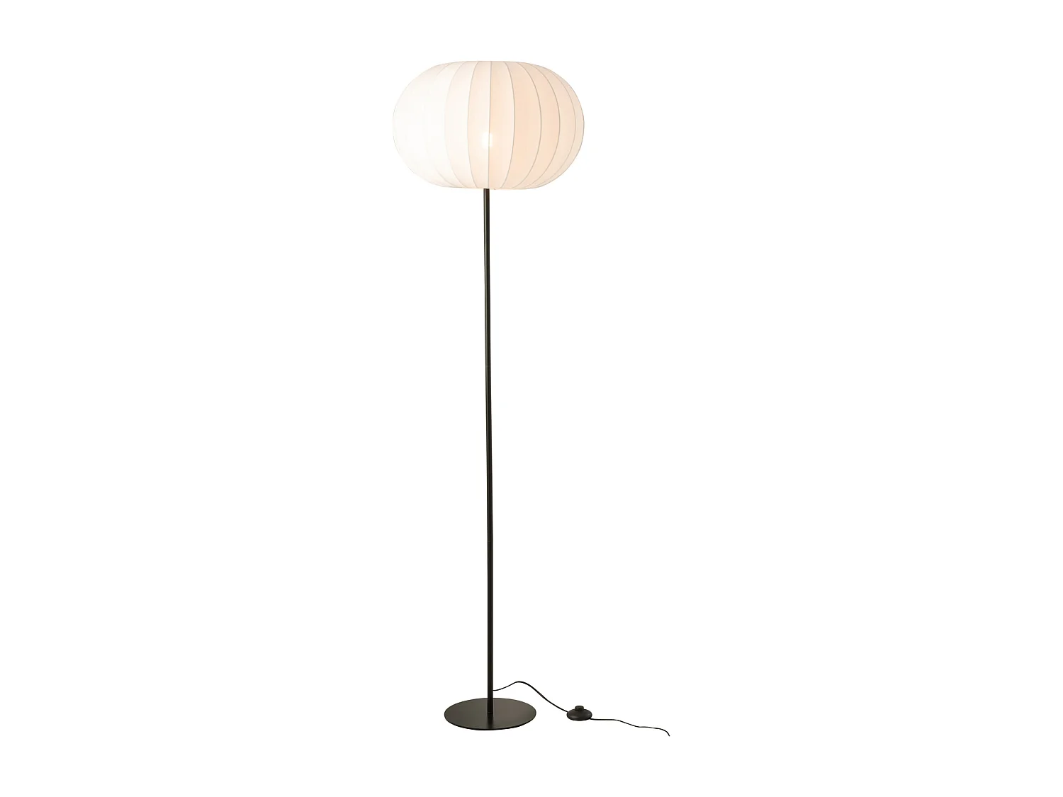 Lampadaire Lanterne en Métal "Shirley" 173cm Blanc