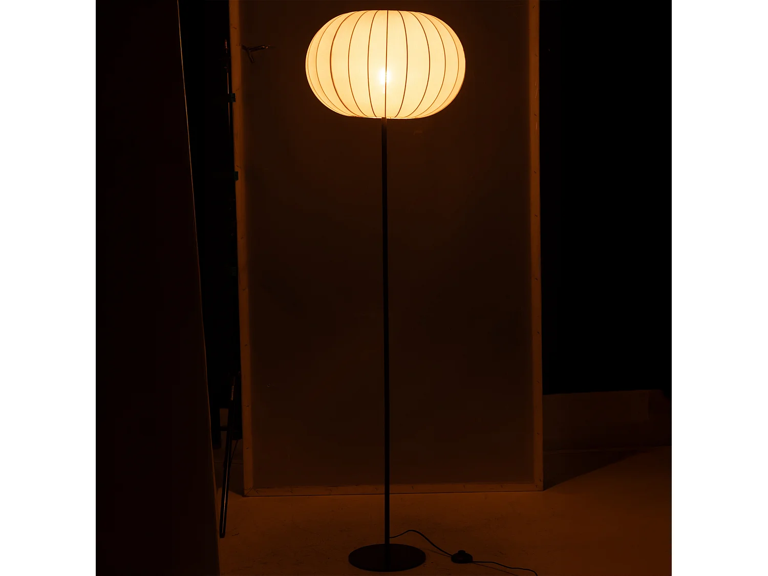 Lampadaire Lanterne en Métal "Shirley" 173cm Blanc