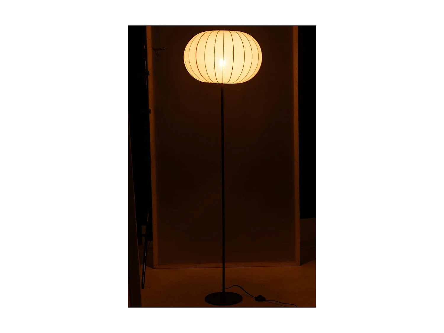 Lampadaire Lanterne en Métal "Shirley" 173cm Blanc