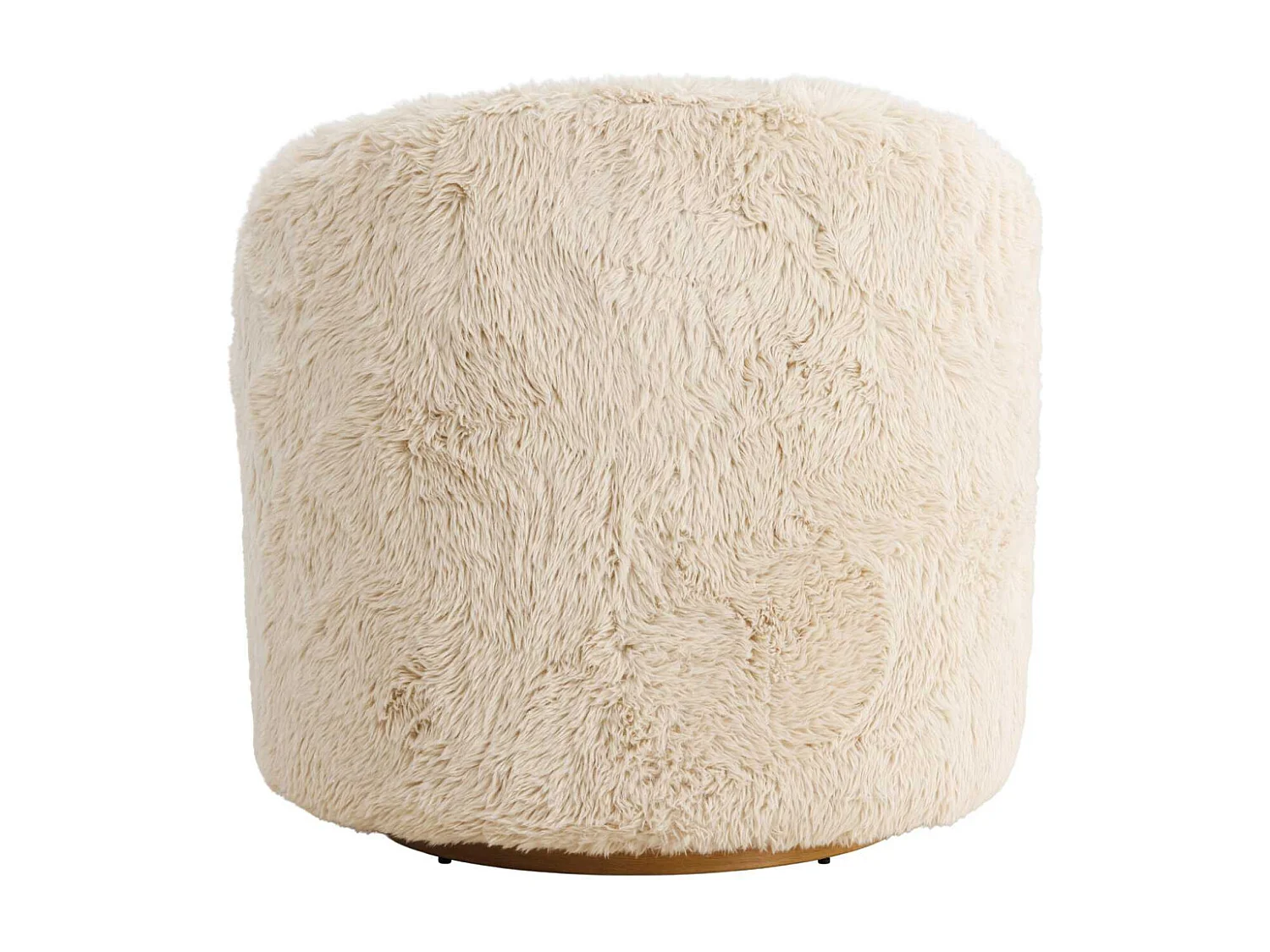 Astru Sessel drehbar Kunstfell beige.