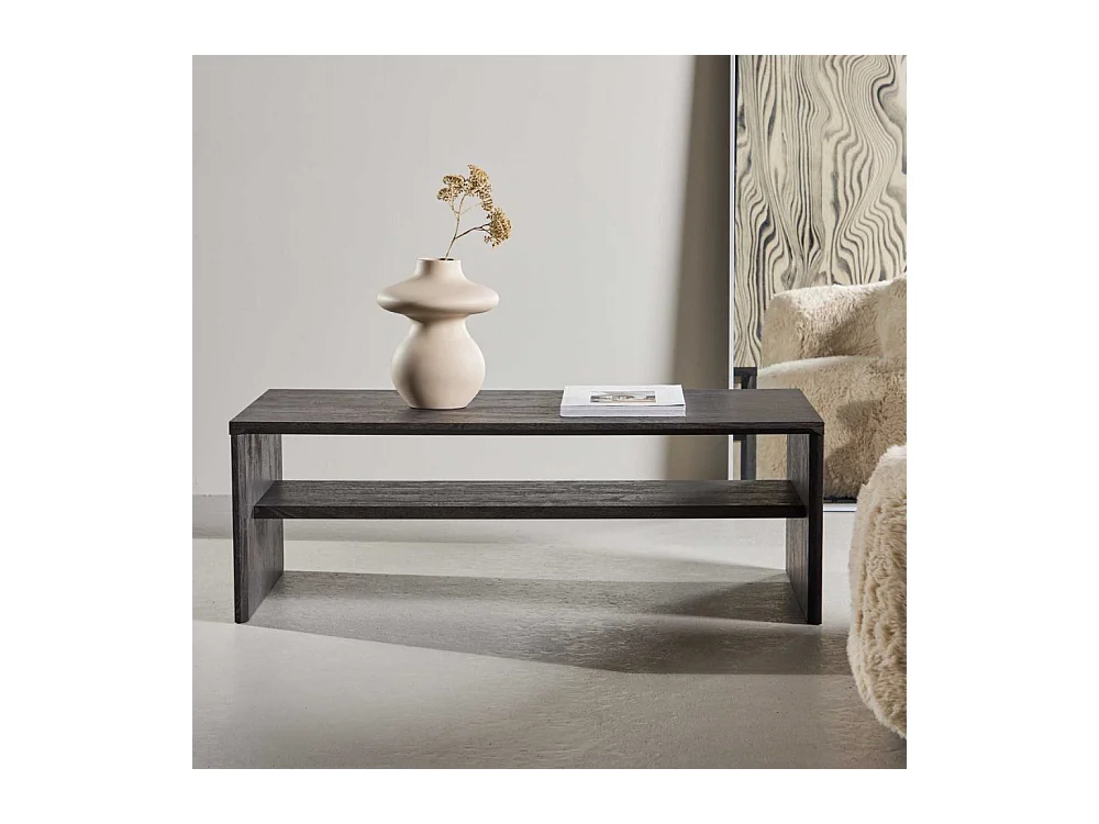Table Basse Design "Telemarket" 100cm Noir