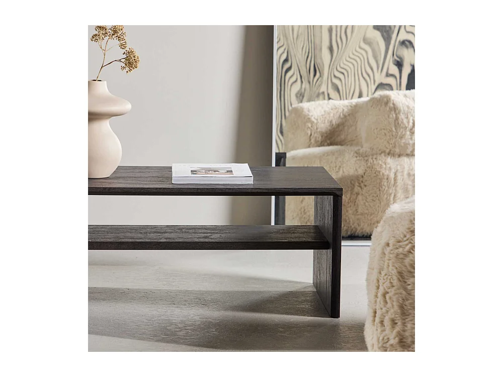 Table Basse Design "Telemarket" 100cm Noir