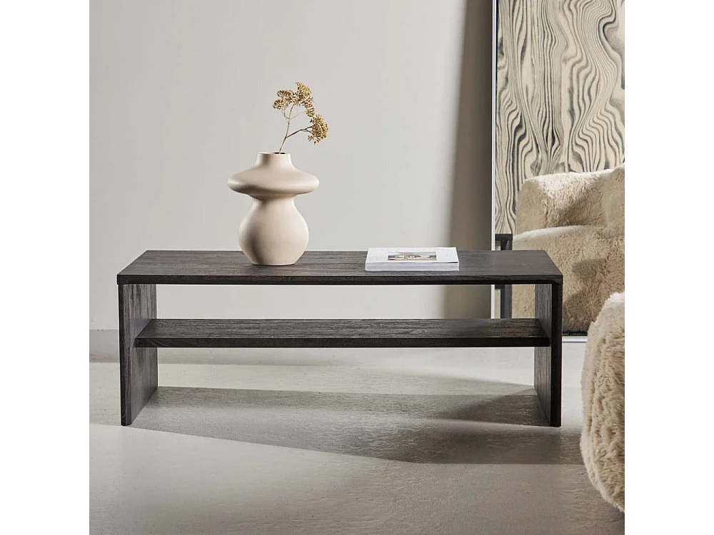 Table Basse Design "Telemarket" 100cm Noir