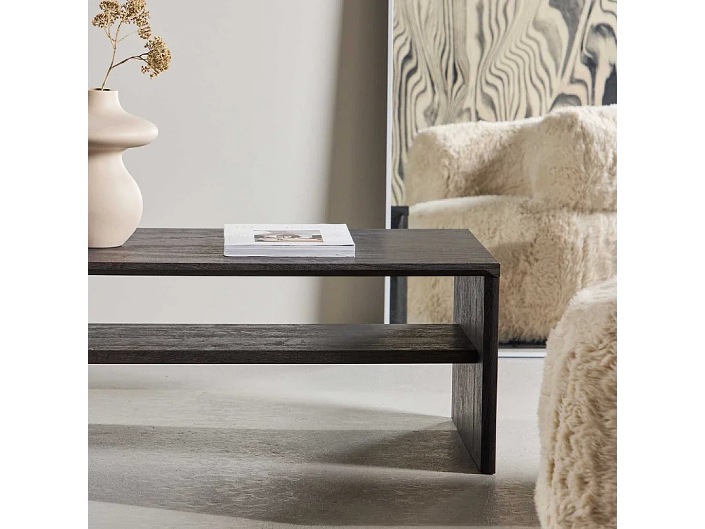 Table Basse Design "Telemarket" 100cm Noir