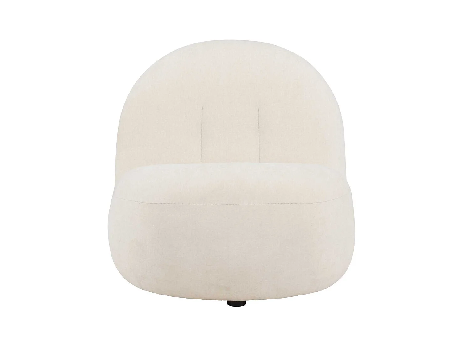 Fauteuil Design en Tissu "Omaha" 84cm Blanc