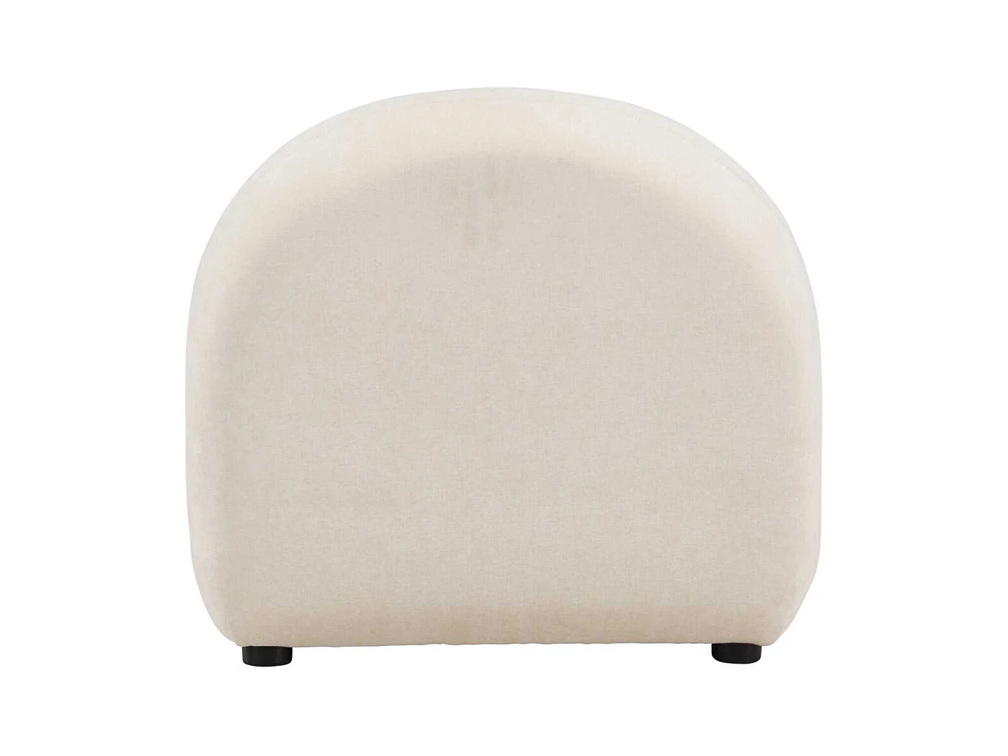 Fauteuil Design en Tissu "Omaha" 84cm Blanc
