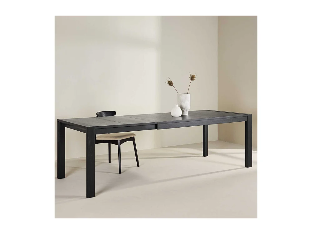 Table à Manger Extensible en Bois "Slider" 170-250cm Noir