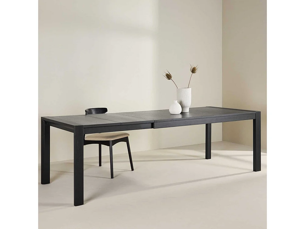 Table à Manger Extensible en Bois "Slider" 170-250cm Noir