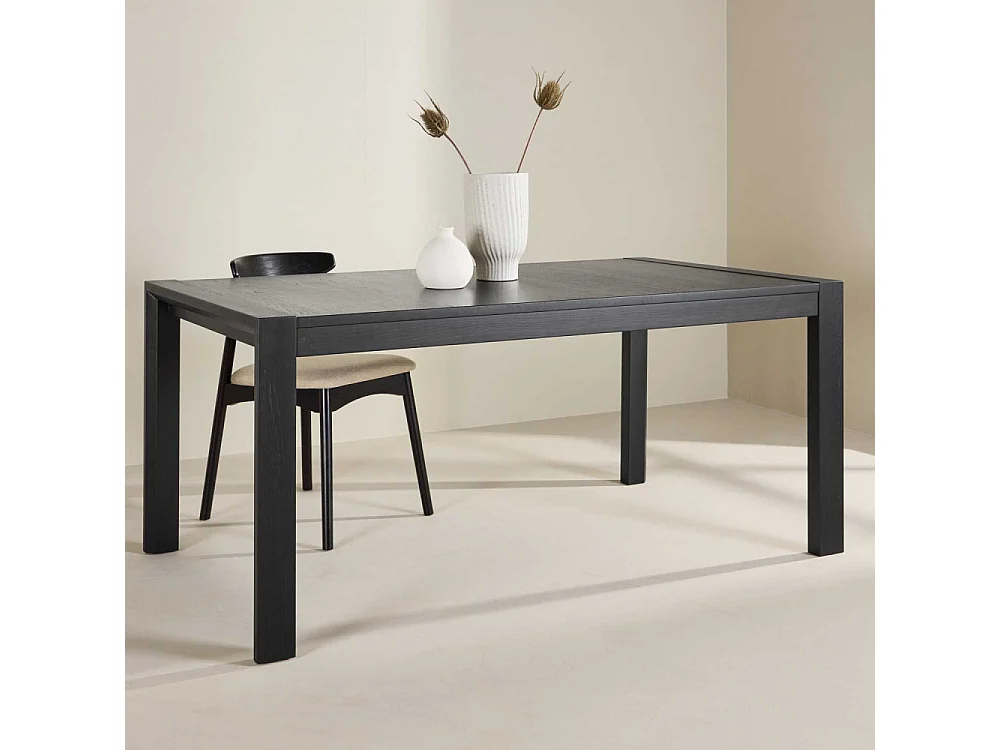 Table à Manger Extensible en Bois "Slider" 170-250cm Noir