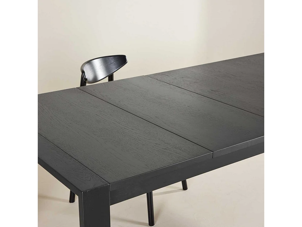 Table à Manger Extensible en Bois "Slider" 170-250cm Noir