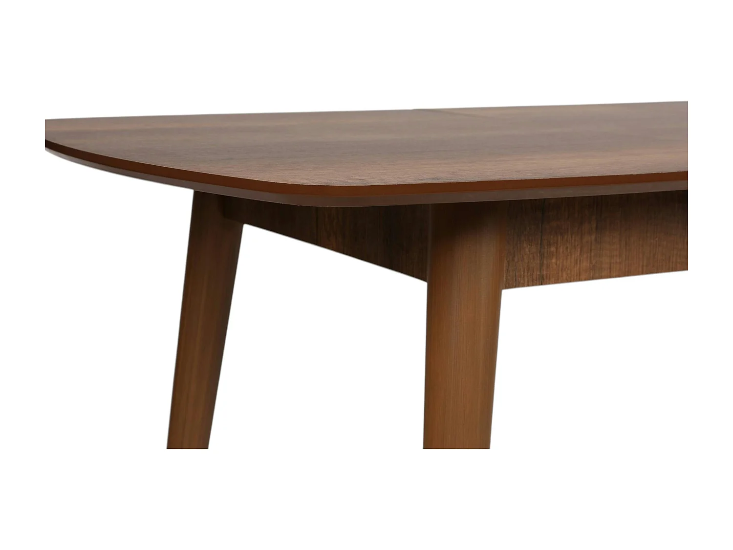 Table extensible vintage effet noyer 130-160 cm UMEA