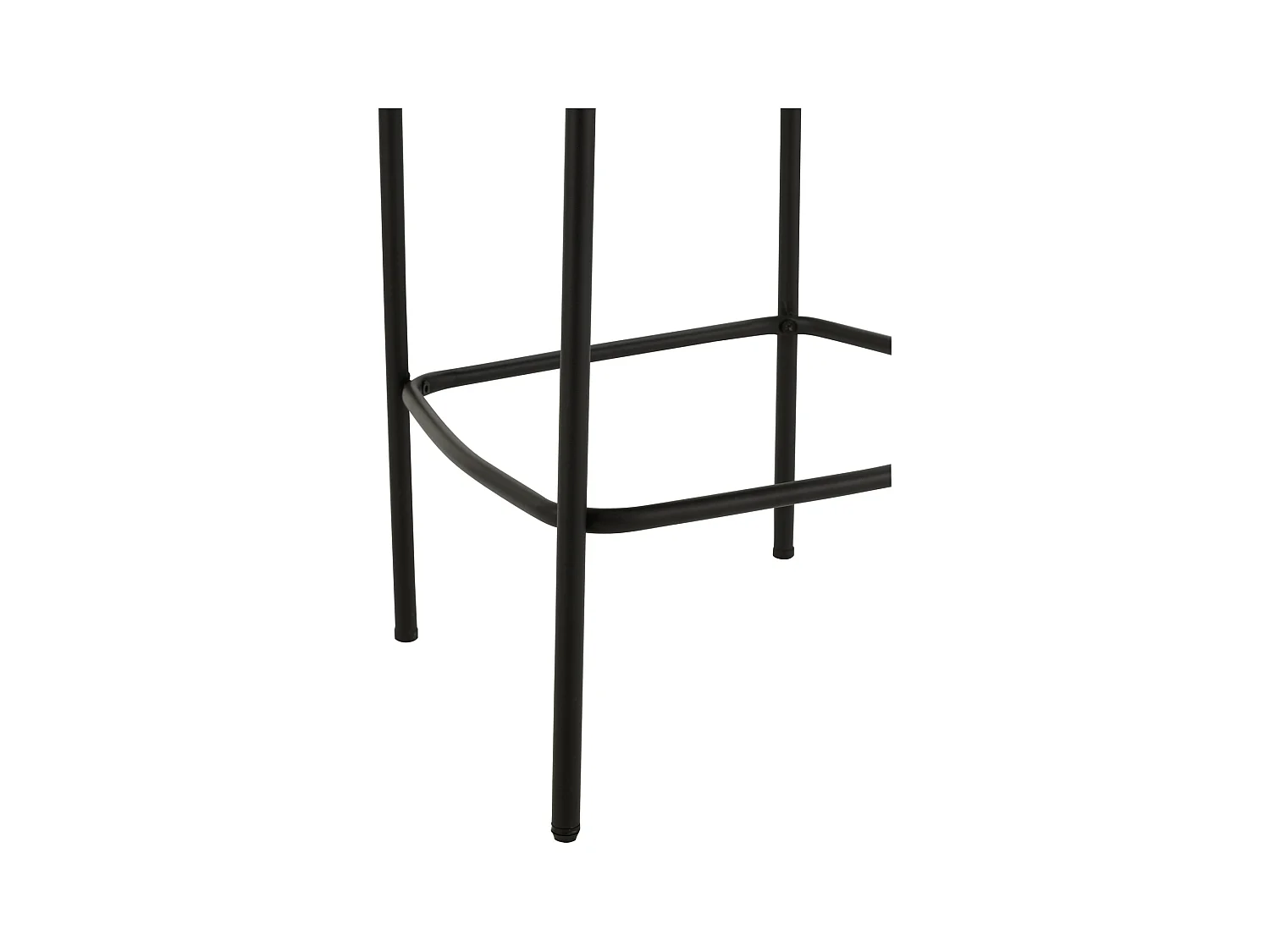 Chaise de Bar en Tissu Bouclé "Aldo" 97cm Blanc