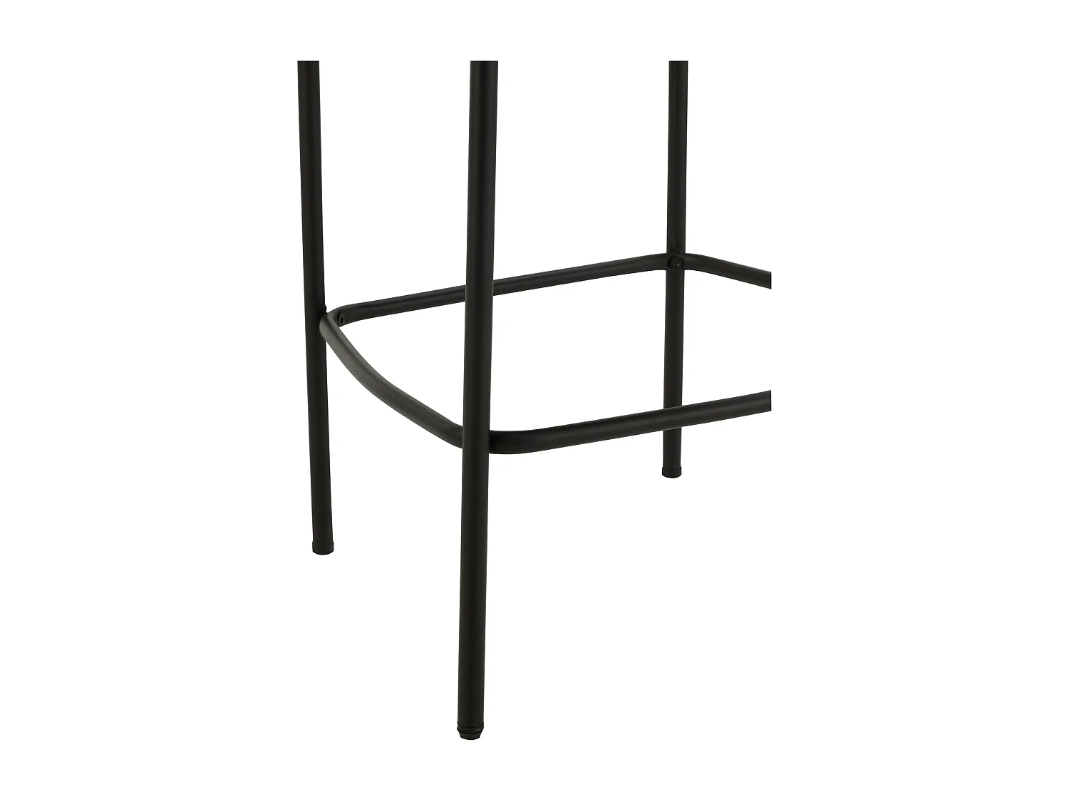 Chaise de Bar en Tissu Bouclé "Aldo" 97cm Blanc