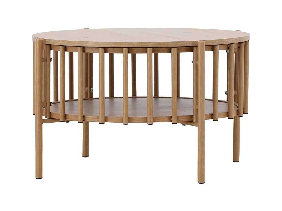 Table Basse Design "Rubbo" 80cm Naturel