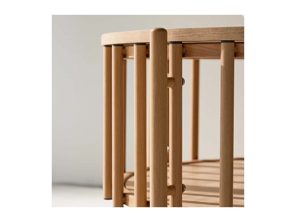 Table Basse Design "Rubbo" 80cm Naturel