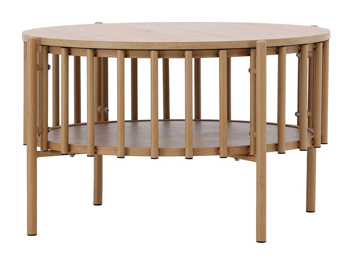 Table Basse Design "Rubbo" 80cm Naturel