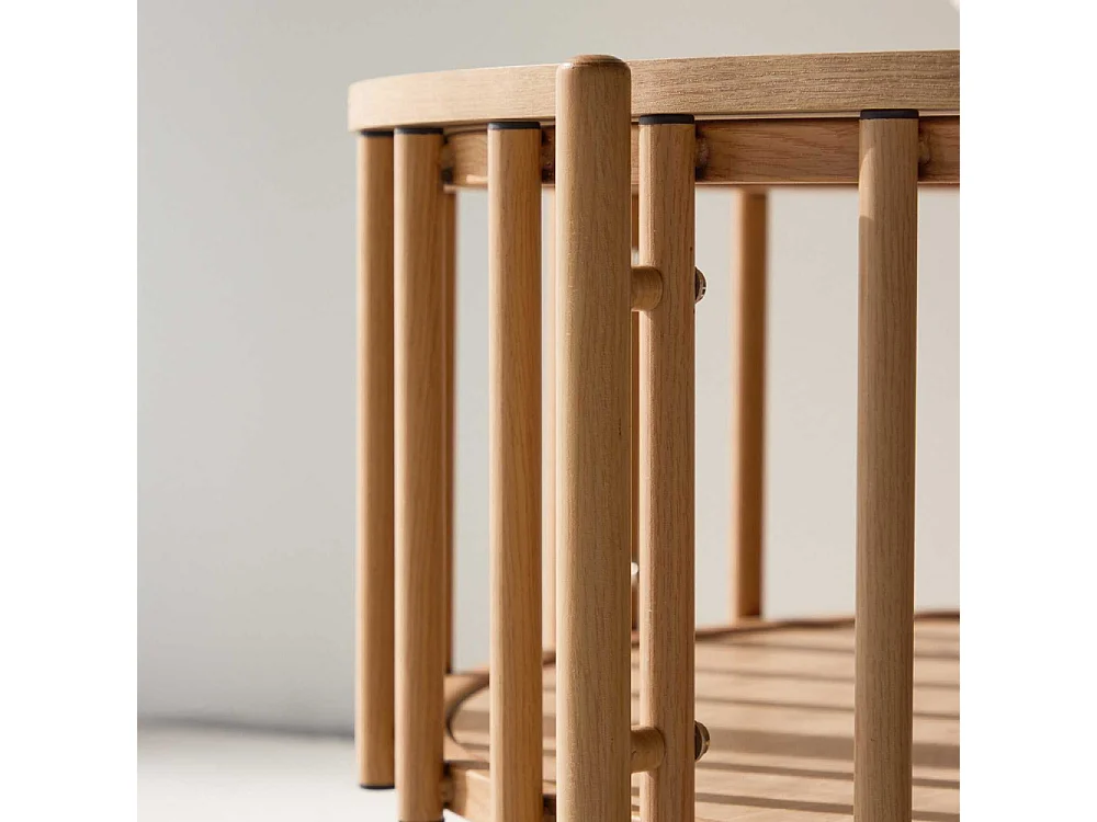 Table Basse Design "Rubbo" 80cm Naturel