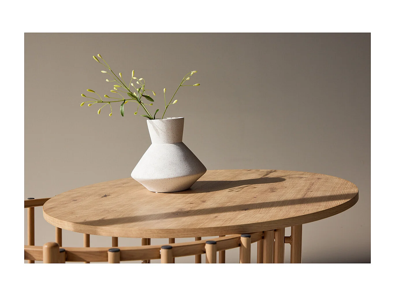 Table Basse Design "Rubbo" 80cm Naturel