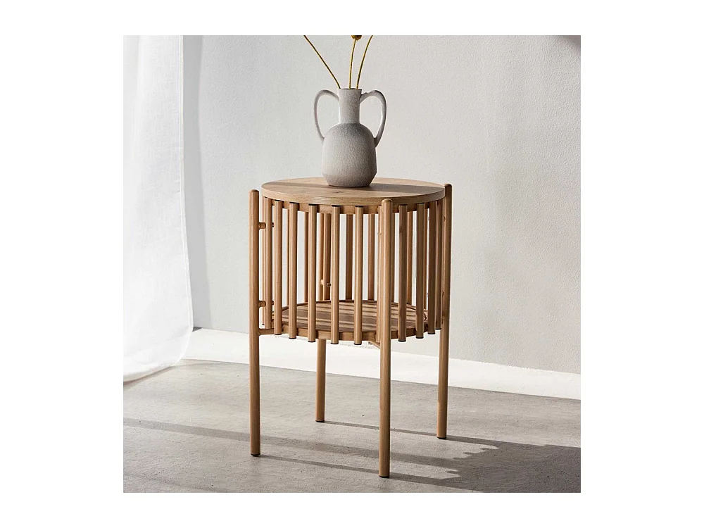 Table d'Appoint Design "Rubbo" 65cm Naturel
