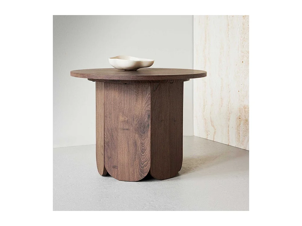 Table Basse Design "Tekla" 60cm Marron