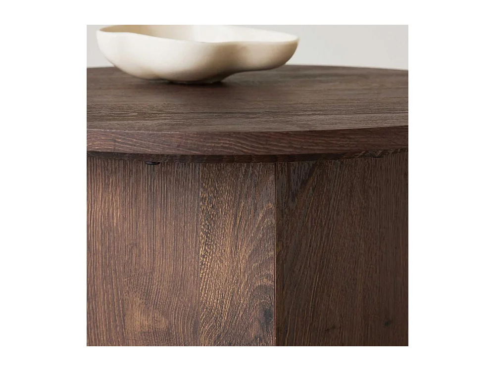 Table Basse Design "Tekla" 60cm Marron