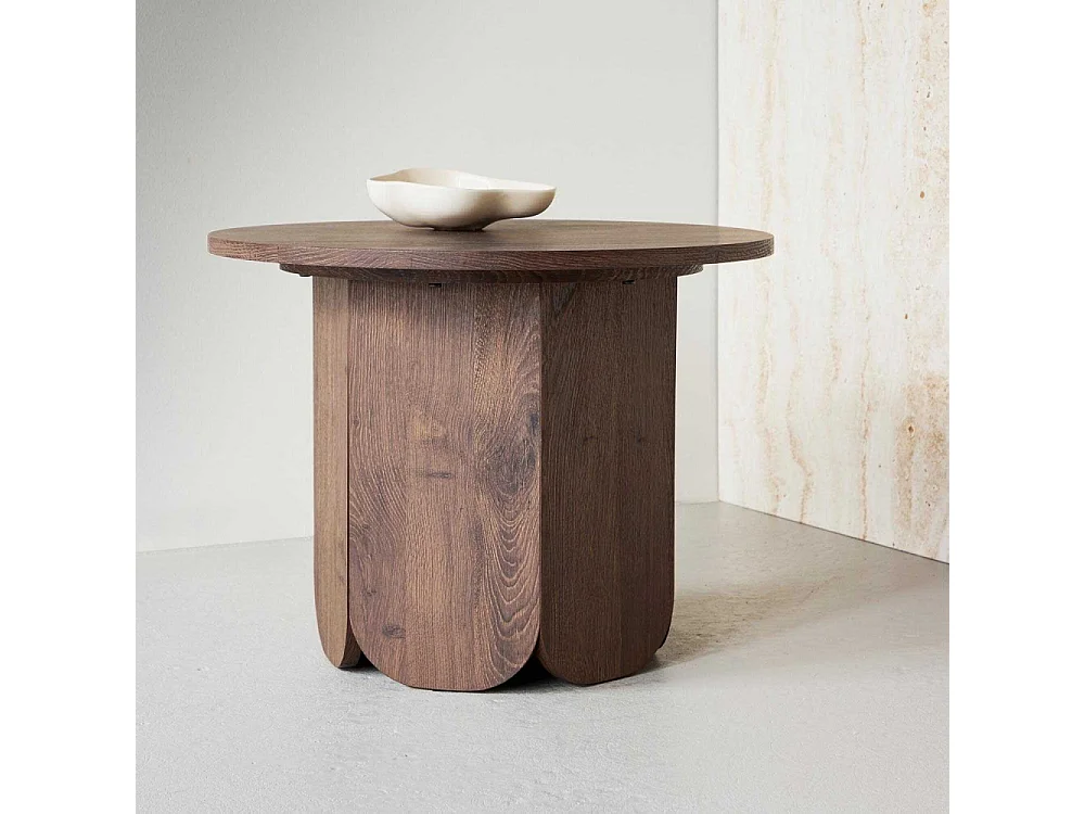 Table Basse Design "Tekla" 60cm Marron