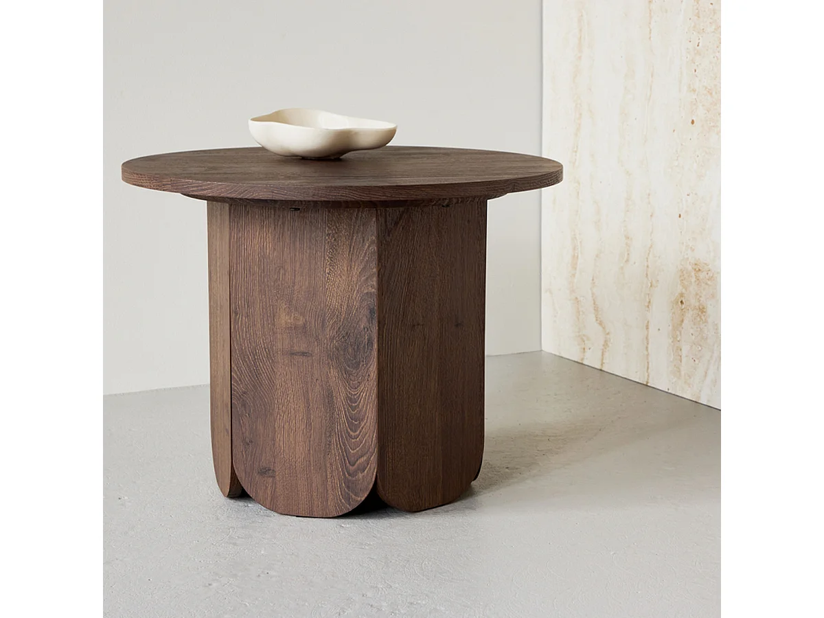 Table Basse Design "Tekla" 60cm Marron