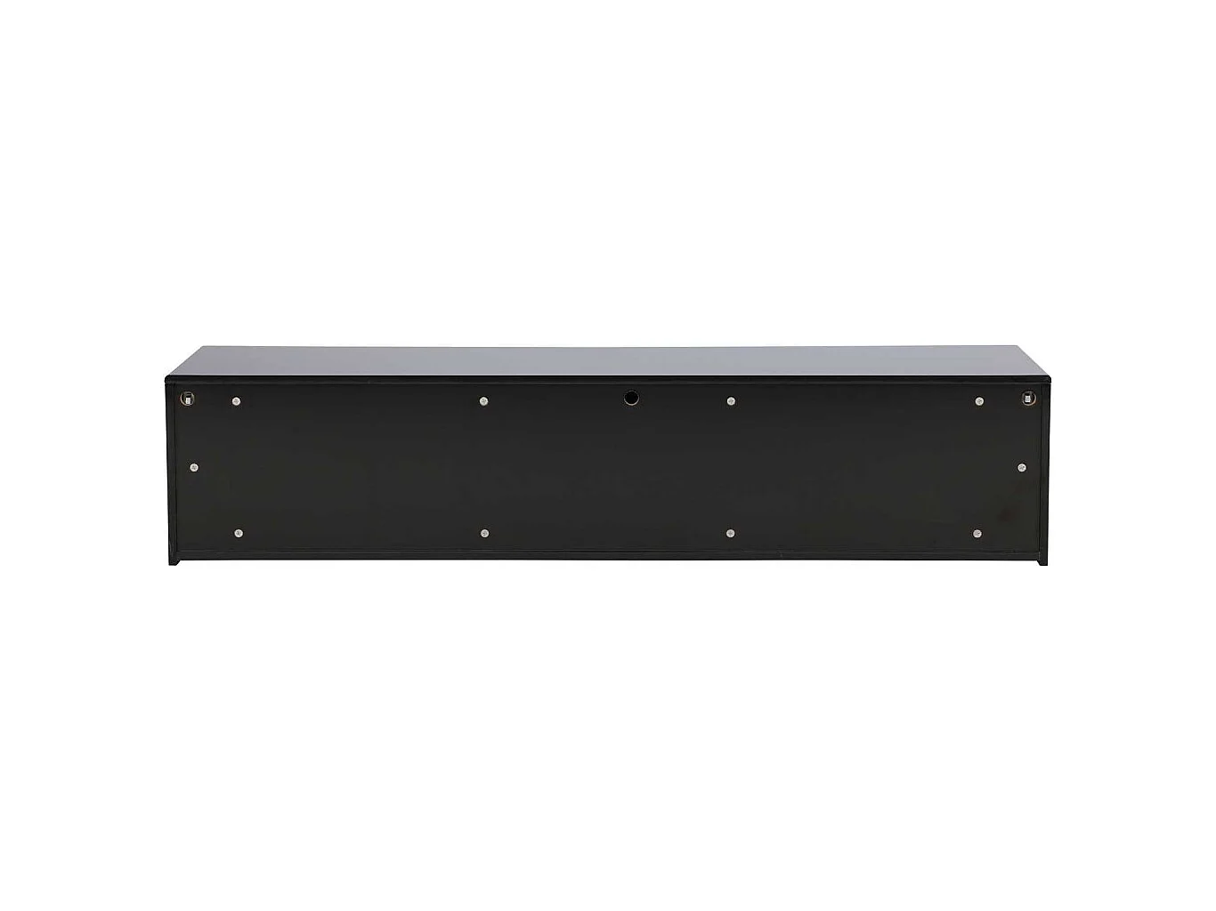 Meuble TV 2 Tiroirs "Fristad" 160cm Noir