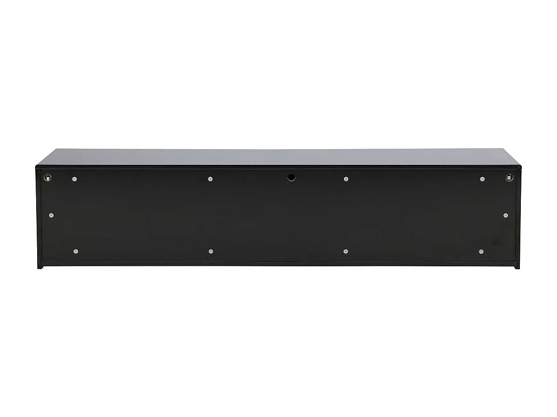 Meuble TV 2 Tiroirs "Fristad" 160cm Noir