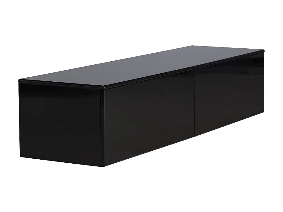 Meuble TV 2 Tiroirs "Fristad" 160cm Noir