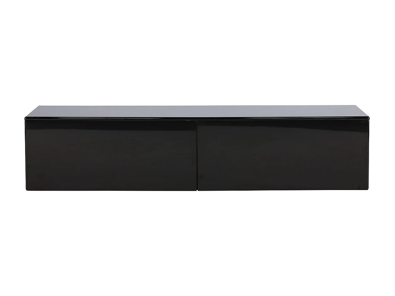 Meuble TV 2 Tiroirs "Fristad" 160cm Noir