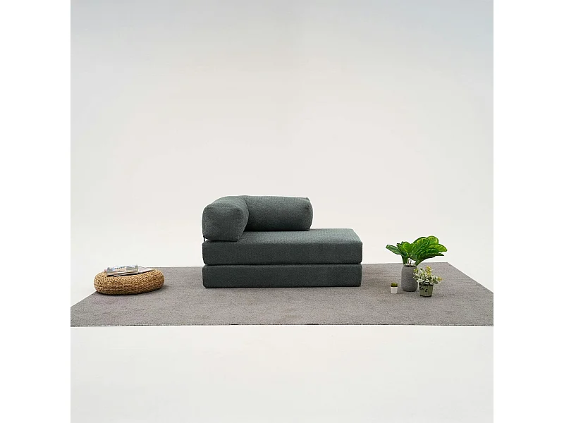 Canapé-lit sans mécanisme vert, 2 places ALTEA