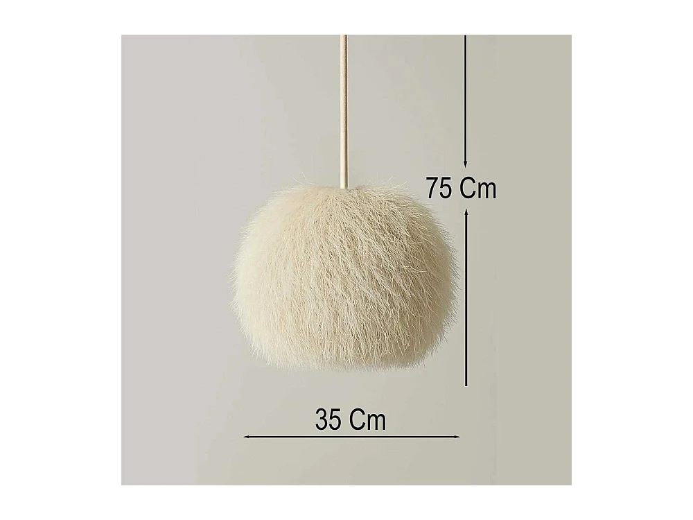 Suspension boule en jute Billie
